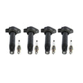 Set of 4 Ignition Coils & Spark Plugs for Dodge Jeep L4 (OEM)