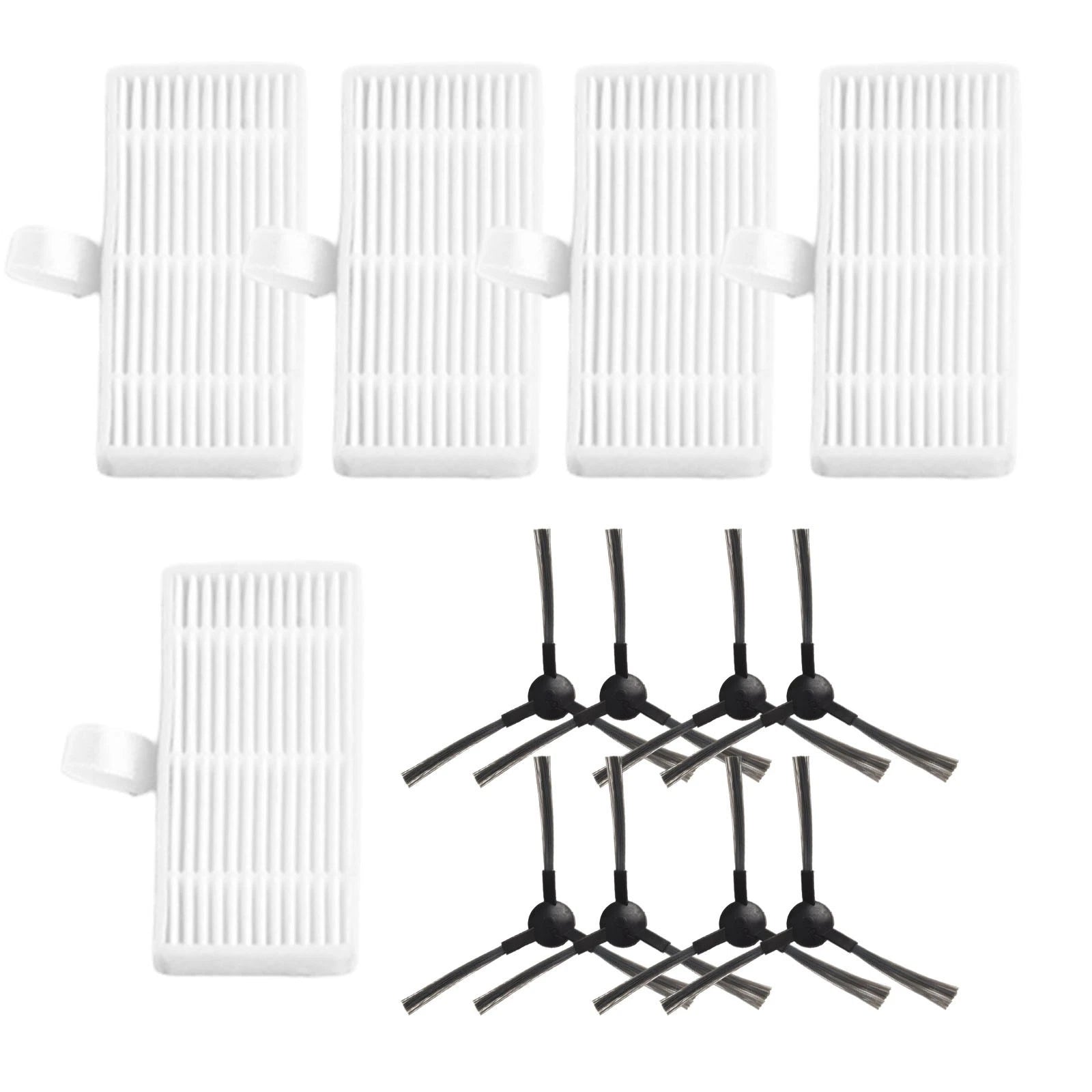 Set of 3 Side Brushes & 5 Filters for