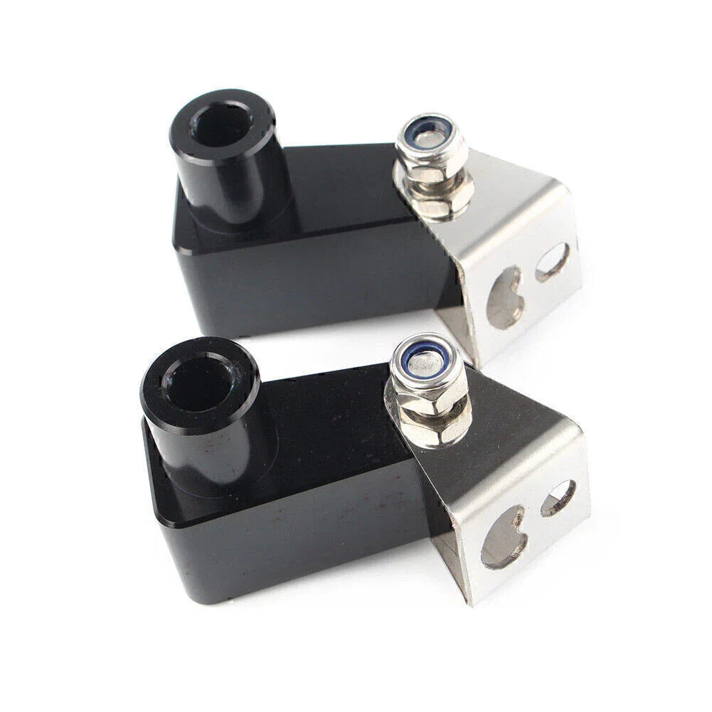 Fog Light Bracket for Motorcycle - Metal Alloy Black