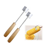 2X Corn Cob Peeler Stainless Steel Tool for Quick Kernel Removal