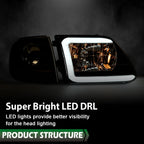 LED DRL Headlights & Corner Lights for F-150 Expedition (1997–2004)