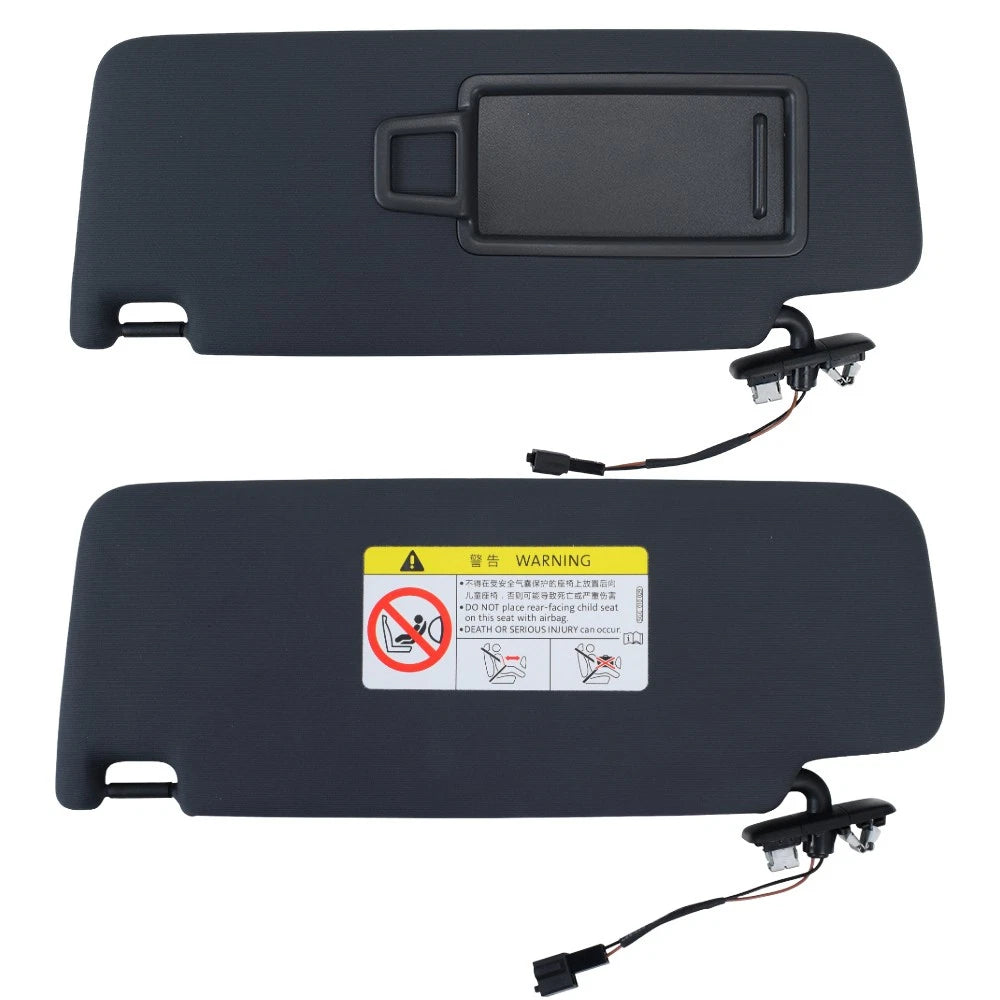 Pair Front Sun Visor Makeup Mirror for VW Golf 7, SportsVan, Jetta MK7 (2013–2020)