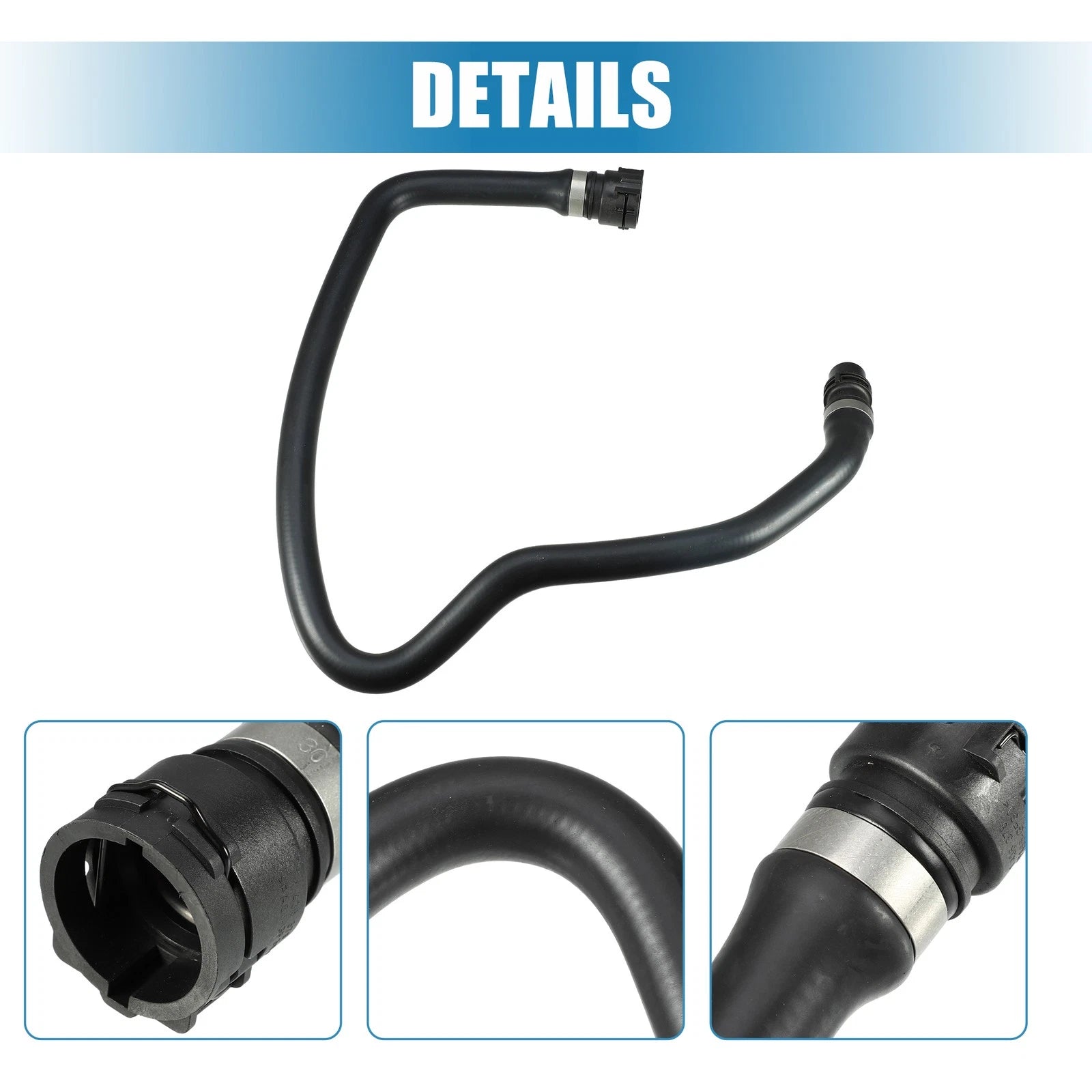 Upper Radiator Coolant Hose for BMW 525i 528i 530i (2001–2003) No. 11531438632