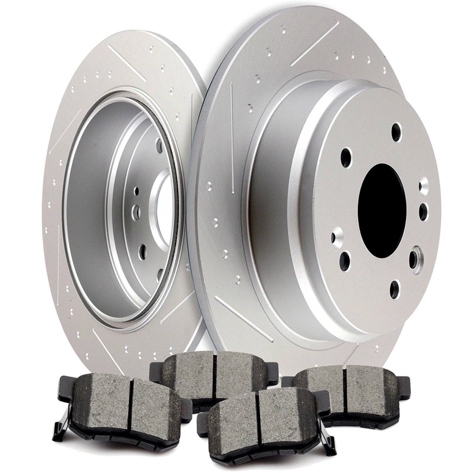 Rear Brake Rotors & Ceramic Pads for Acura TL (1999–2003)