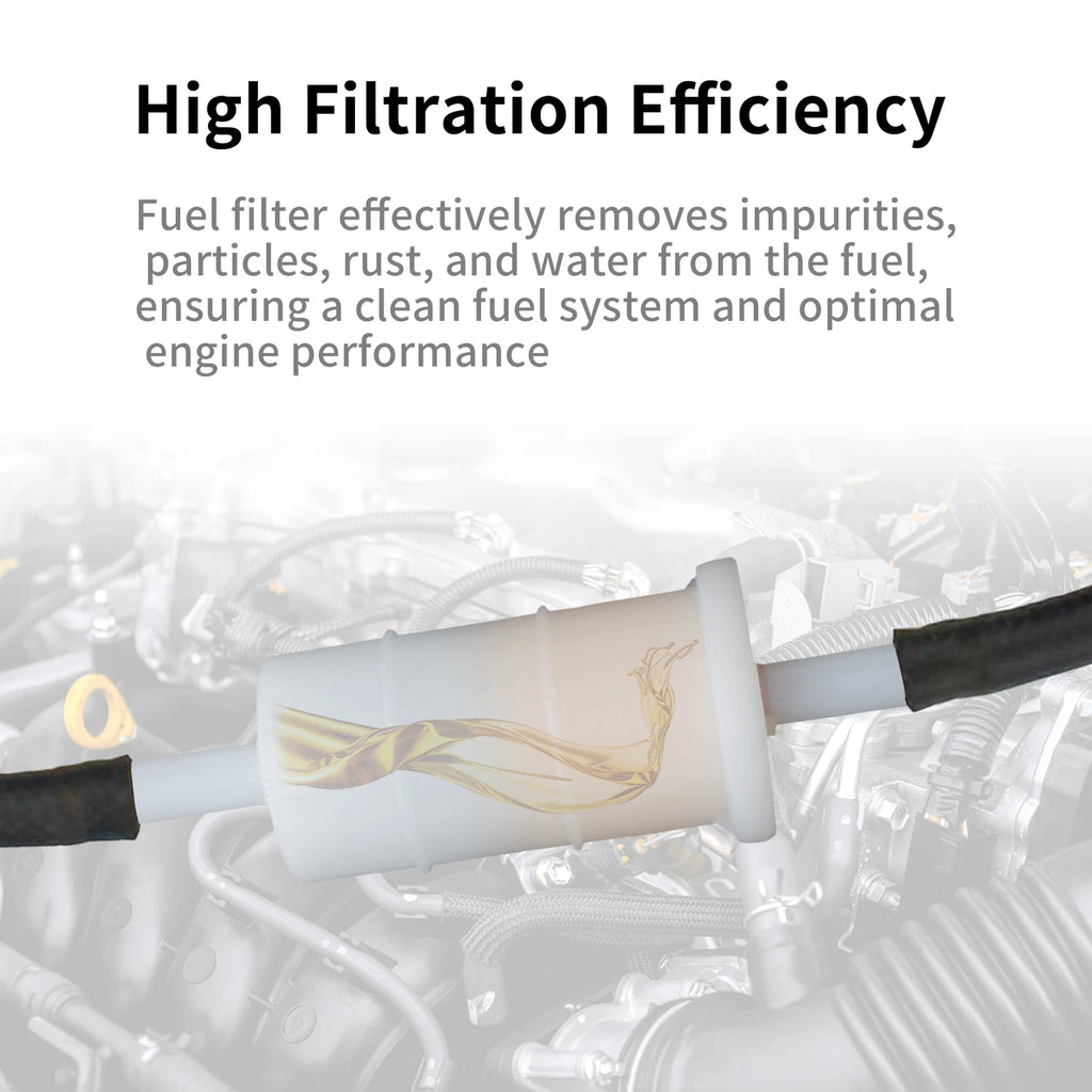 2 Pcs Inline Fuel Filters for Mercury 30-200 HP (816296Q2)