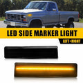 2X Front Amber LED Marker Lights for Ford Bronco F150 F250 F350 (1980–1986)