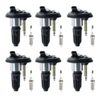 Set of 6 Ignition Coils & Spark Plugs for Chevrolet Trailblazer (2002–2009)