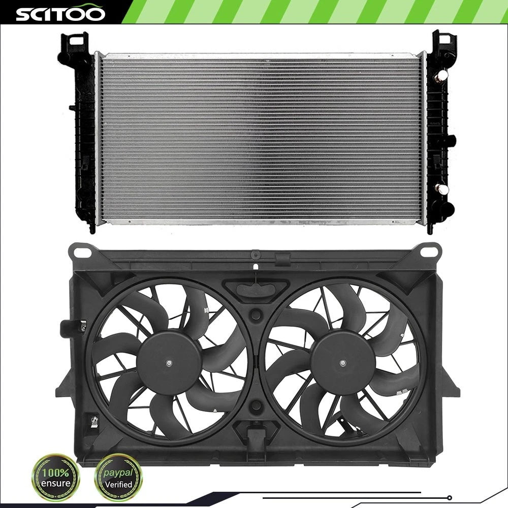 Radiator and Cooling Fan Kit for Cadillac Escalade ESV (2007–2013)