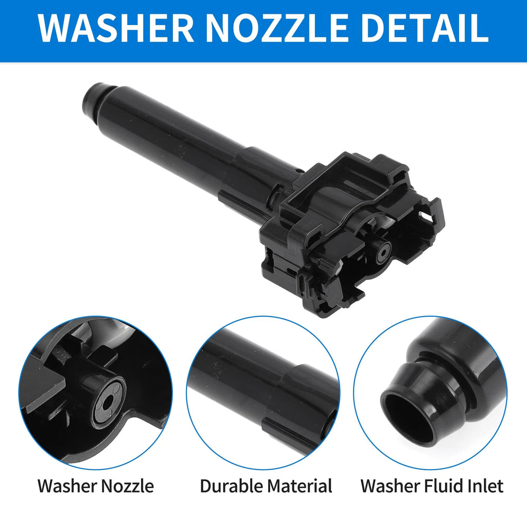 Front Passenger Headlight Washer Nozzle for Toyota Land Cruiser (2008–2021) No.852070G020