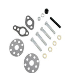 Long Water Pump & Crankshaft Pulley Kit for SBC Chevy 305 350 (1976–1986) Chrome