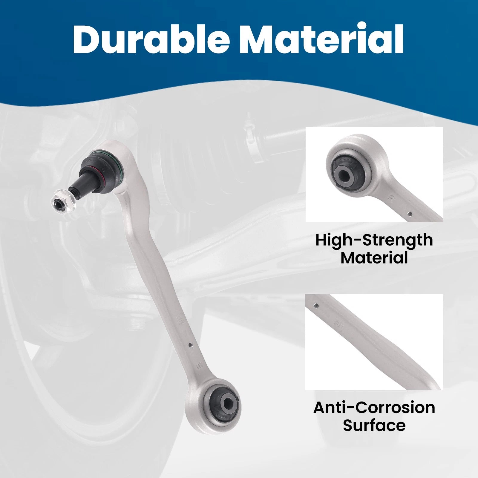 6x Suspension Lower Rearward Control Arms Tie Rods for Cadillac ATS (2013–2019)