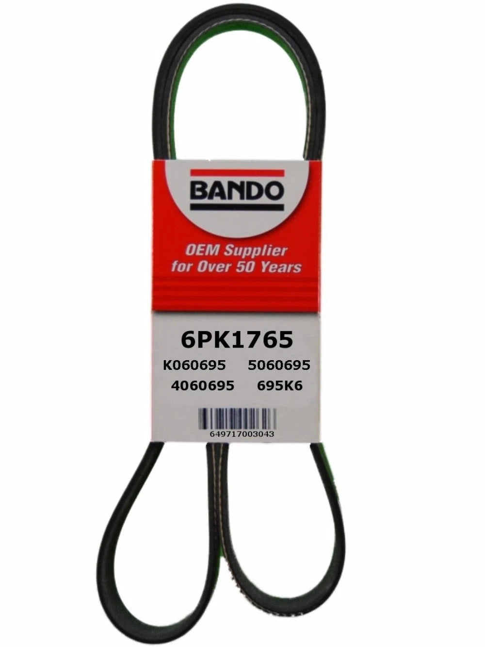 Serpentine Belt 6PK1765 for Chevrolet Chrysler Dodge Ford Mazda Porsche