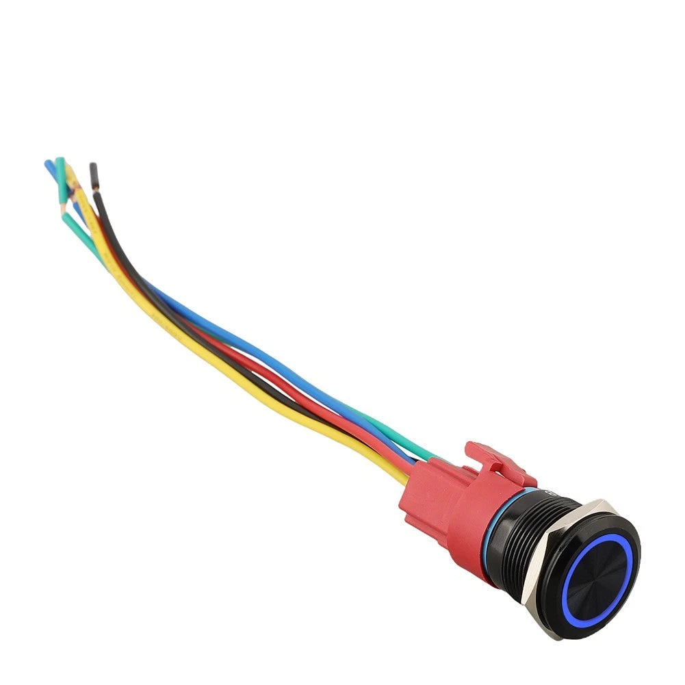 22mm Metal Push Button Switch with LED Light for Universal Applications (IP67)