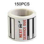 Set of 150 Truck Reminder Stickers for Automotive Tools