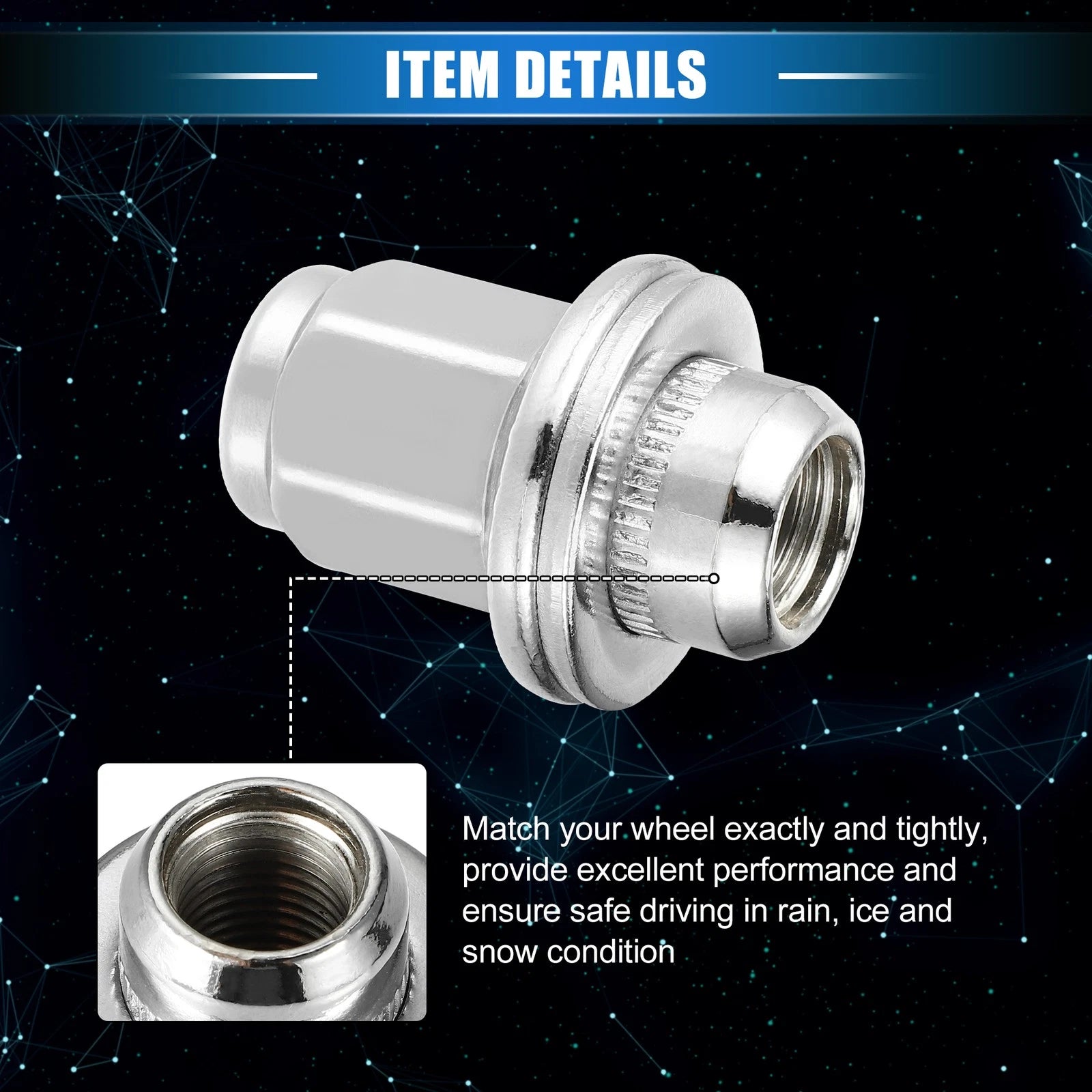 20x Wheel Lug Nuts for Toyota Tundra Sequoia (M14x1.5)