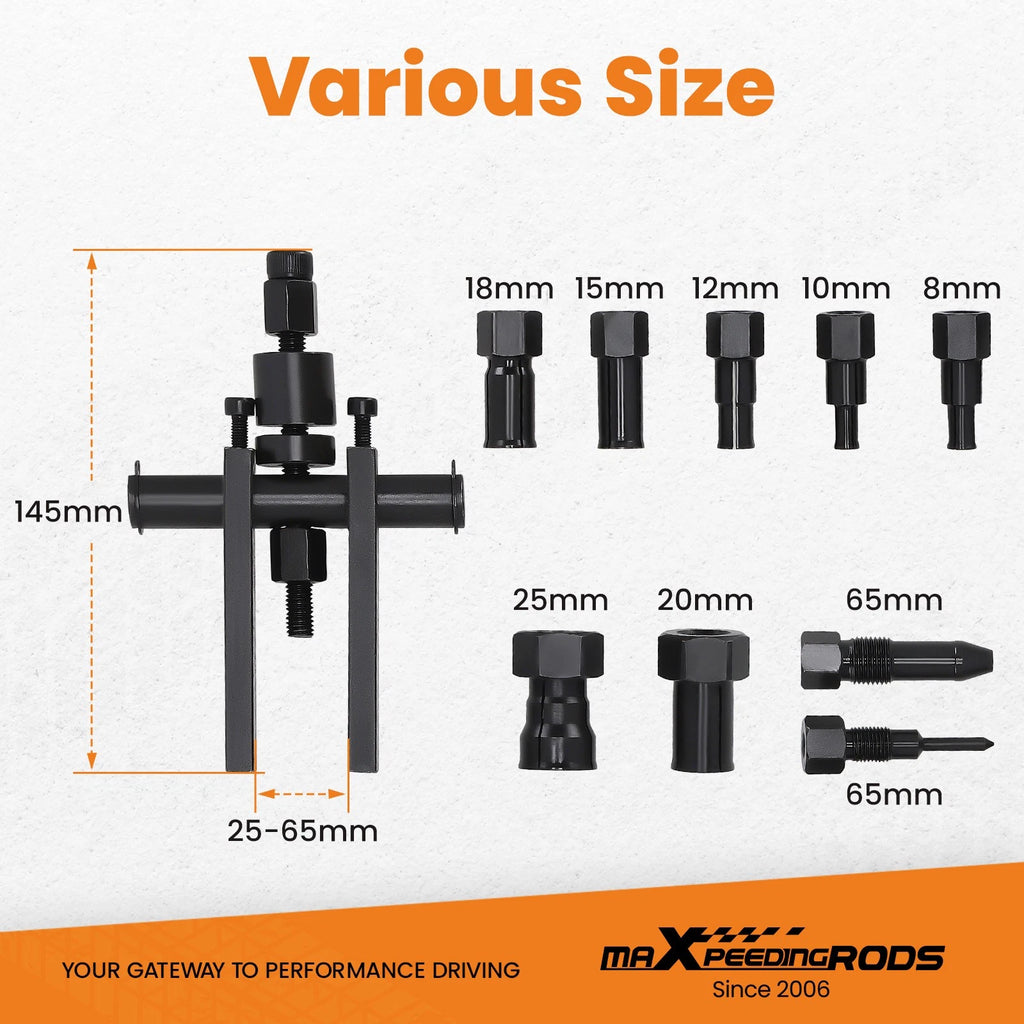 Set of 4 Motorcycle Internal Bearing Pullers for Various Models