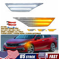 Set of 2 Dynamic Front Fender Side Marker Lights for Honda Civic (2016–2021)