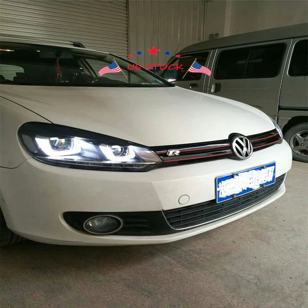 LED Headlights for VW Golf 6 GTI MK6 (2010-2014) DRL Upgrade