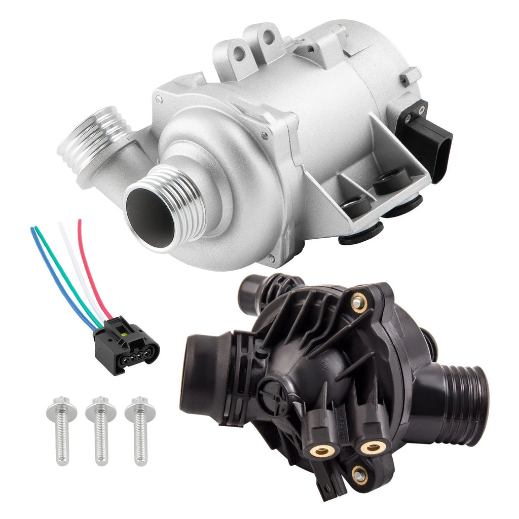 Electric Engine Water Pump & Thermostat for BMW X3 1 3 5 Series