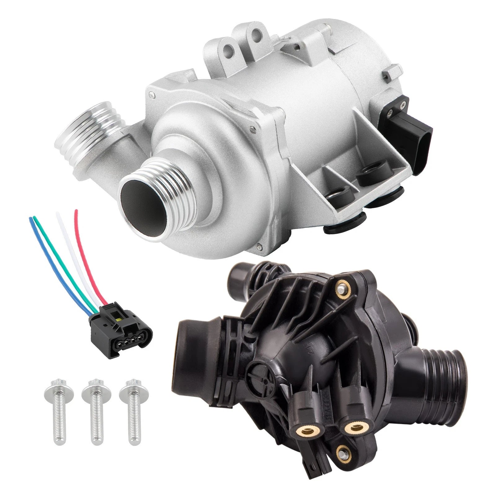 Electric Engine Water Pump & Thermostat for BMW X3 1 3 5 Series