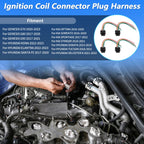 Set of 4 Ignition Coil Connector Plug Harness for Genesis G70 (2020–2023) No. 273002E601