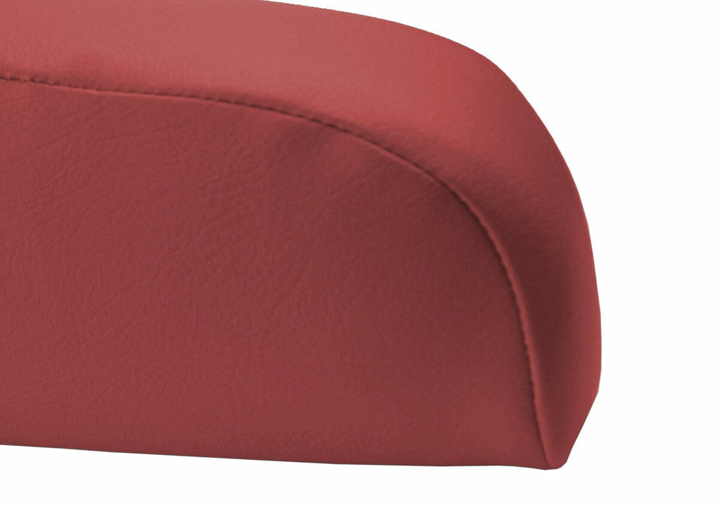 Leather Front Seat Armrest Protector Cover for Volvo VNL (2004–2018) Red