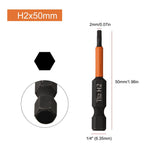 Hex Shank Screwdriver Bit Set for DIY H1.5-H6 (Alloy Steel)