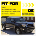 Set of 2 Front Bumper End Caps for Toyota Tacoma (2012–2015) Black