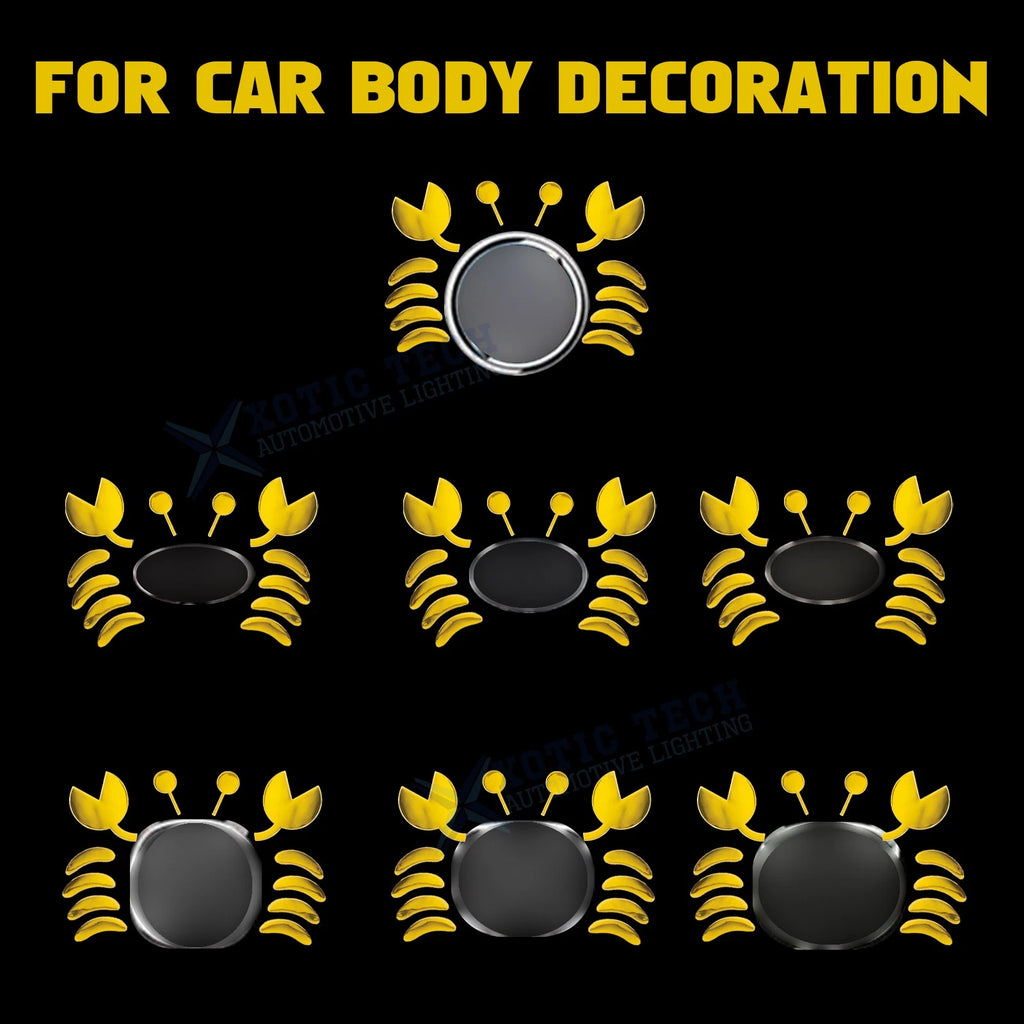 Crab Car Badge 3D PVC Emblem for Automobile (2020-2025)