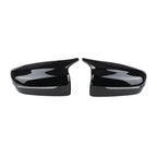 Set of 2 Horn-Style Side Mirror Cap Covers for BMW 3-Series G20 G21 (2019–2025) Gloss Black