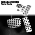 Set of 4 Brake Gas Accelerator Pedal Covers for Mercedes Benz CLA GLB (2014–2023)