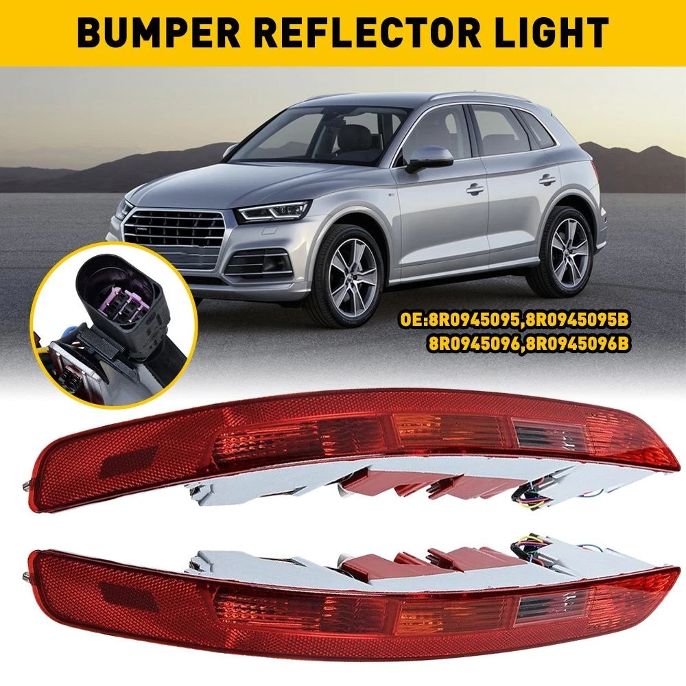 Set of 2 Rear Bumper Reflector Lights for Audi Q5 (2009–2016)