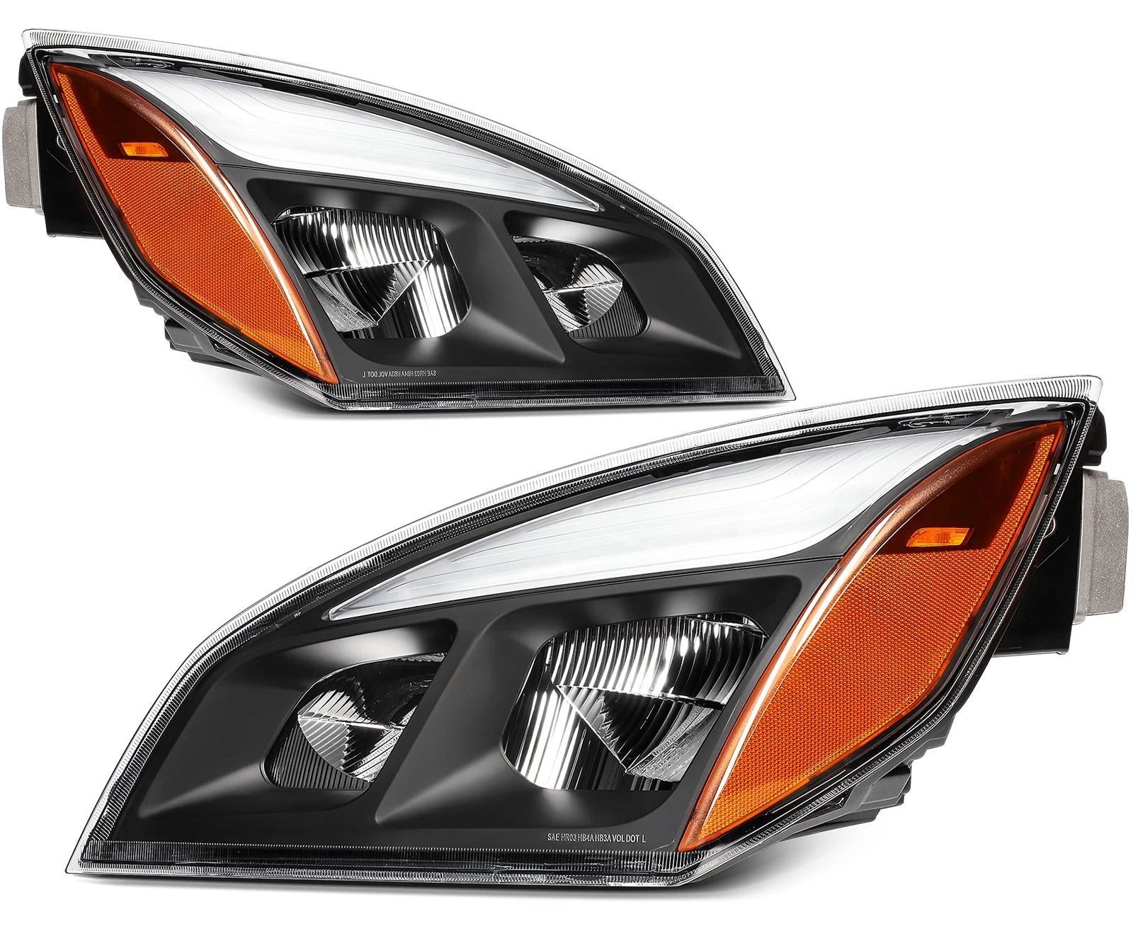 2X Full LED DRL Headlights for Freightliner Cascadia (2018)