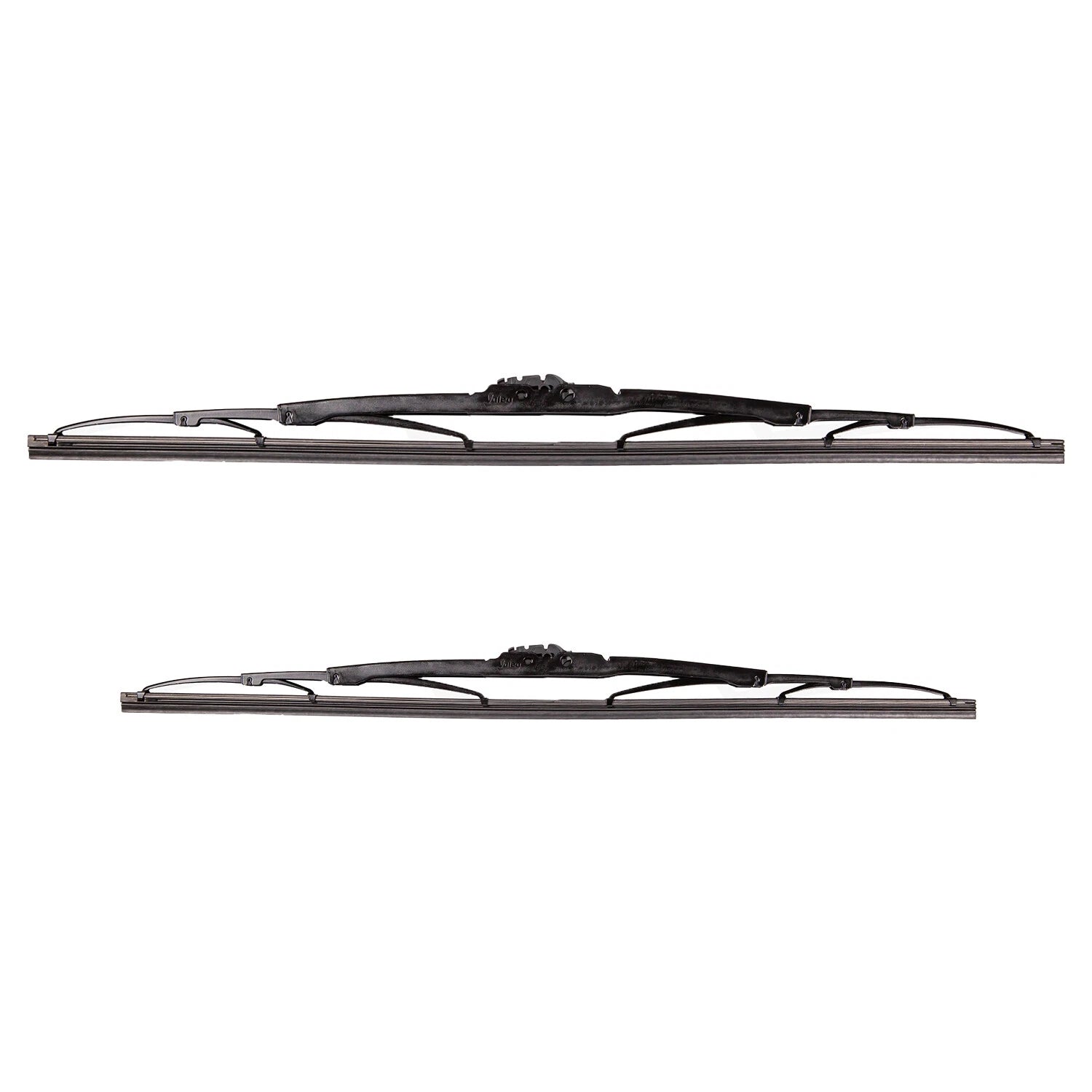 2X Valeo Traditional Titanium Front Windshield Wiper Blades for