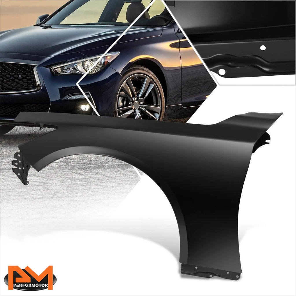 Fender Panel for Infiniti Q50 Hybrid (2014–2023) - Primered Black, Left Side