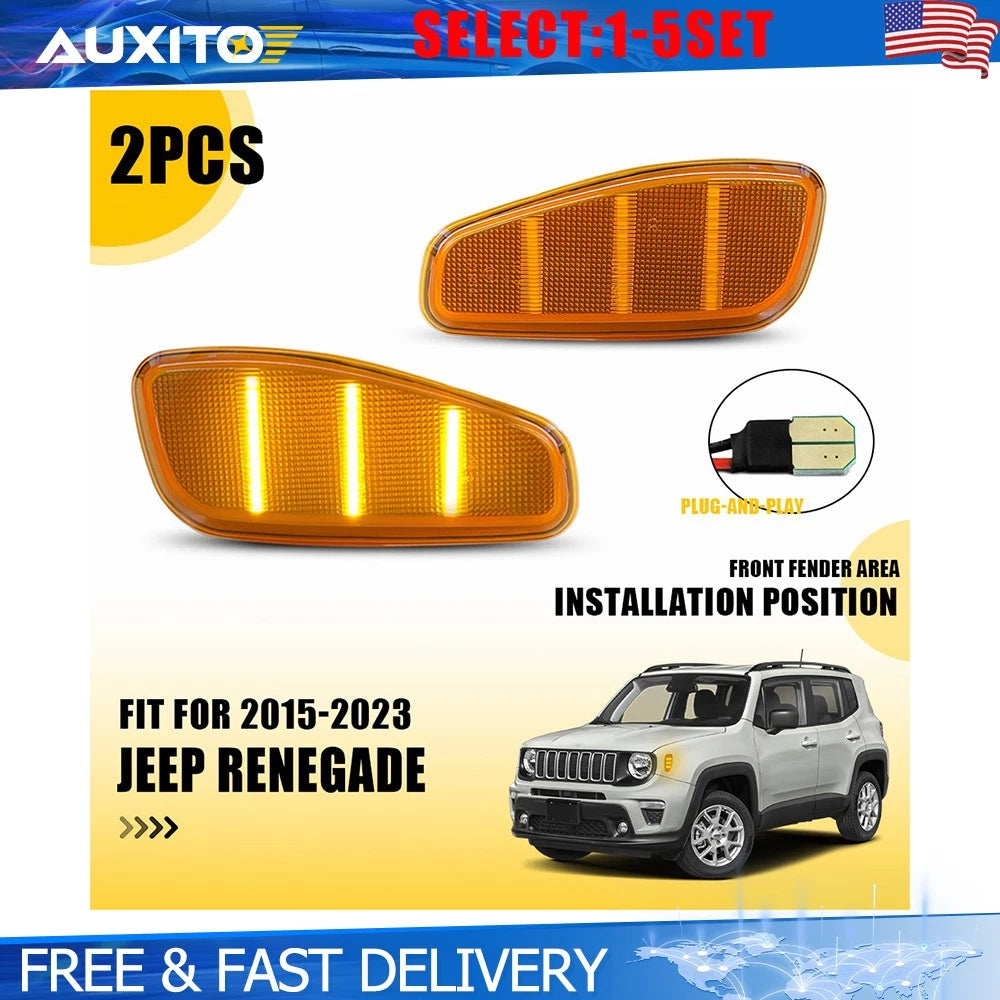 Amber Side Lights for Jeep Renegade (2015–2023) 2-20