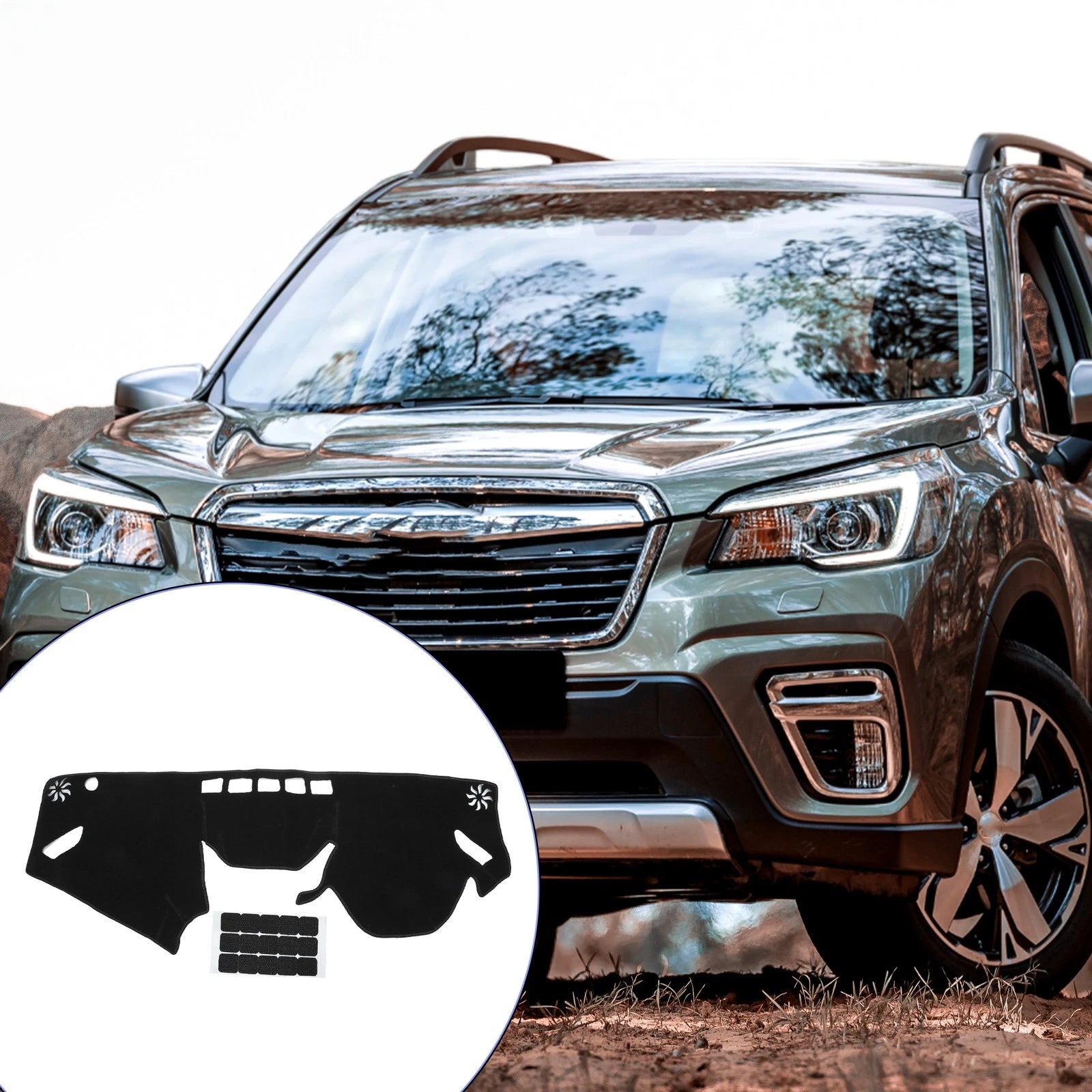 Dashboard Cover Mat for Subaru Forester (2018–2024) Black