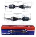 Set of 2 Front CV Axle Shafts for Chevrolet GMC Isuzu Oldsmobile