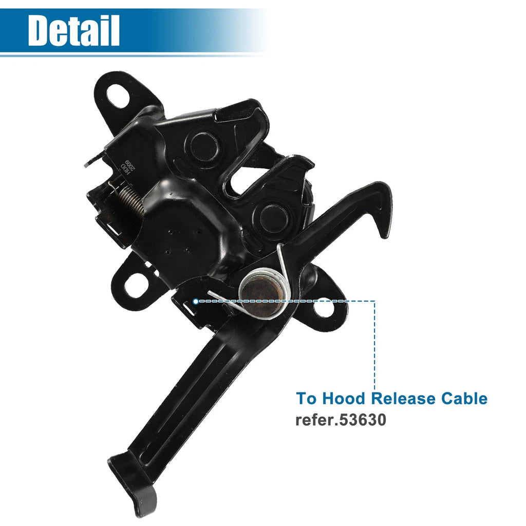 Hood Latch Lock for Toyota Camry (53510-AA070) (2018–2023) Black