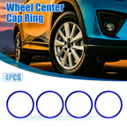 Set of 4 Wheel Rim Center Cap Hub Rings for Mazda 3 CX-30  Blue