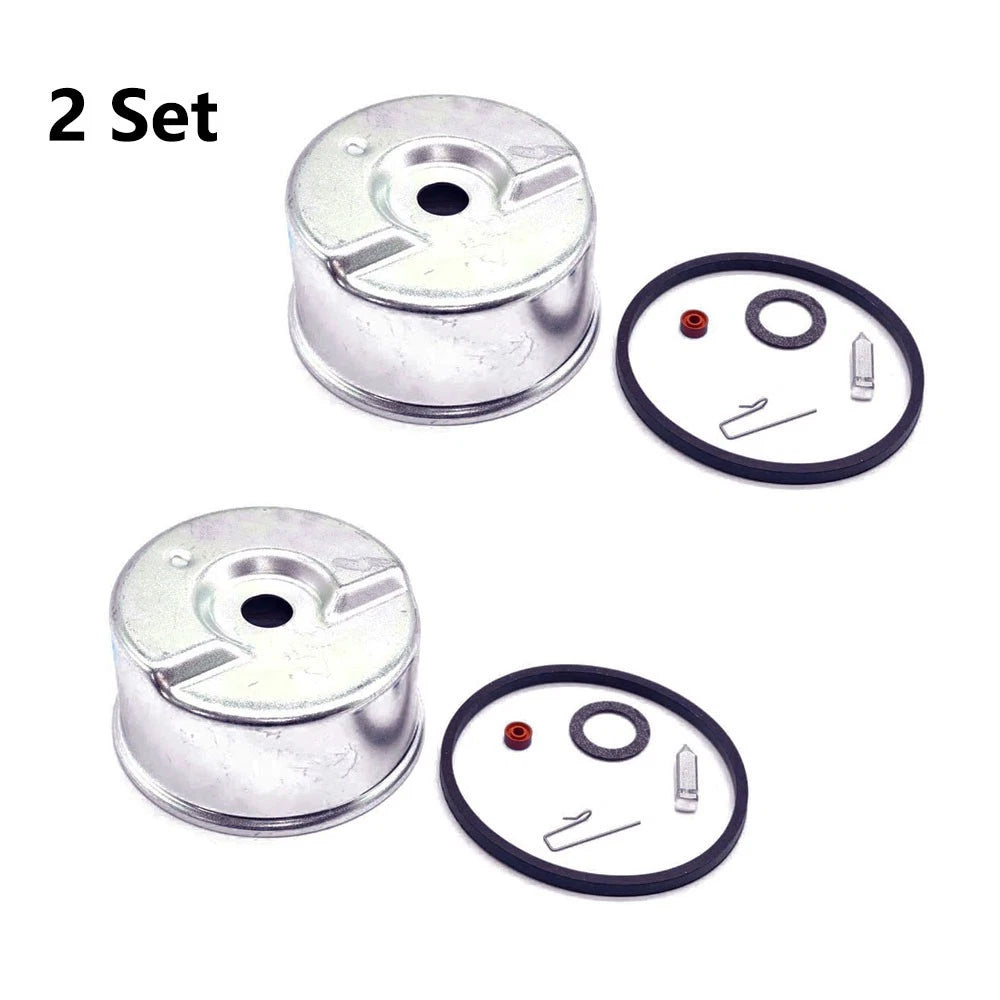 Set of 2 Carburetor Float Bowl Needle & Seat Gasket Kit for Tecumseh (N/A)