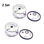 Set of 2 Carburetor Float Bowl Needle & Seat Gasket Kit for Tecumseh (N/A)