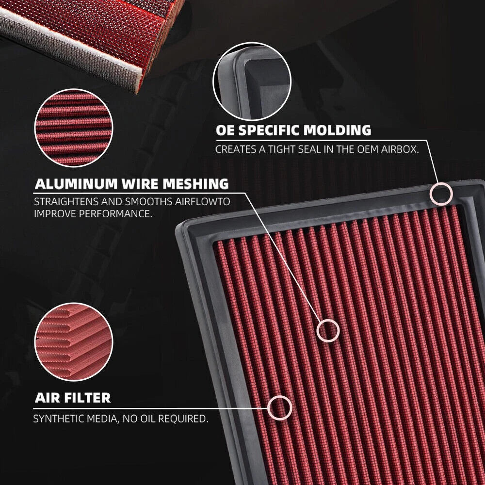 High Flow Panel Air Filter for Lexus Camry (2017–2019)