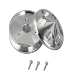 Aluminum Alternator Pulley with Nose Cone Cover for GM SBC (283-400)