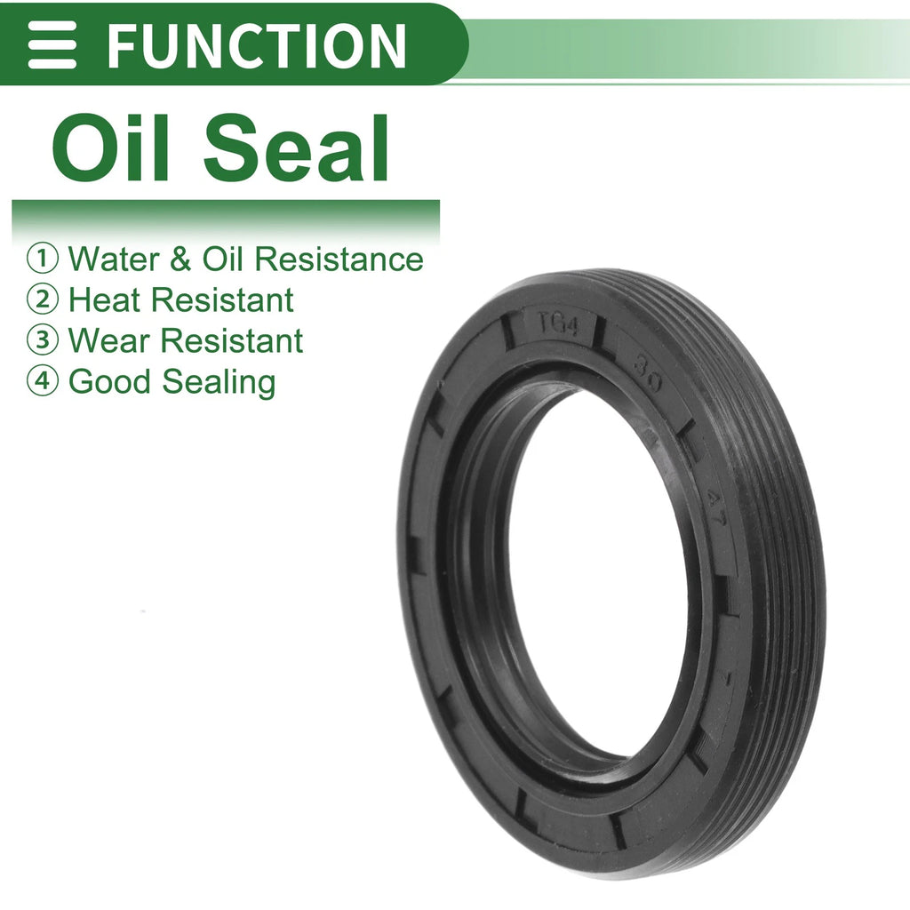 Set of 5 Oil Seal TG4 Lip Seal Ring 30x47x7mm NBR Rubber for Rotary Shaft