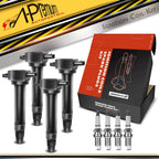 Set of 4 Ignition Coils & 4 Iridium Spark Plugs for Jeep Compass (2007–2017)