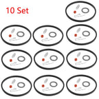 Set of 10 Carburetor Needle Seat Rebuild Kit for Tecumseh (631021, 631021A, 621021B)