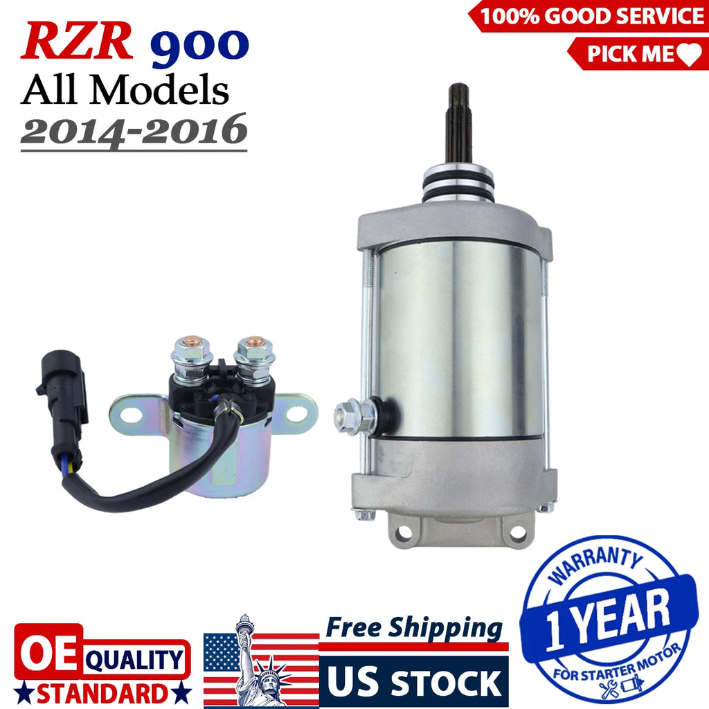 Starter Motor for Polaris RZR 900 (2014–2016) with Relay