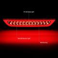 Lower LED Bar 3rd Tail Brake Light Reverse Lamp for Ford Mustang (2015–2018)
