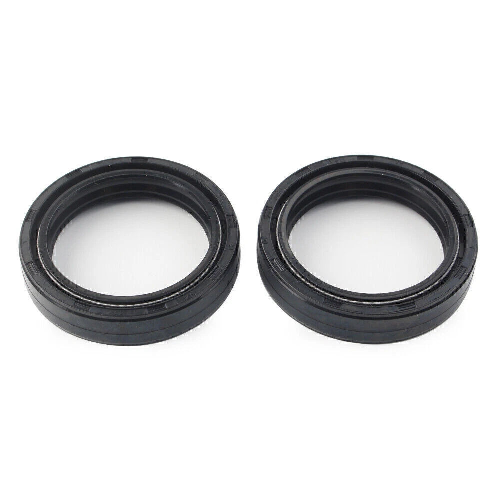 2X Front Fork Damper Shock Absorber Oil Seal for Motorcycle (35X48-11 MM)